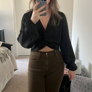 Black Crop Top